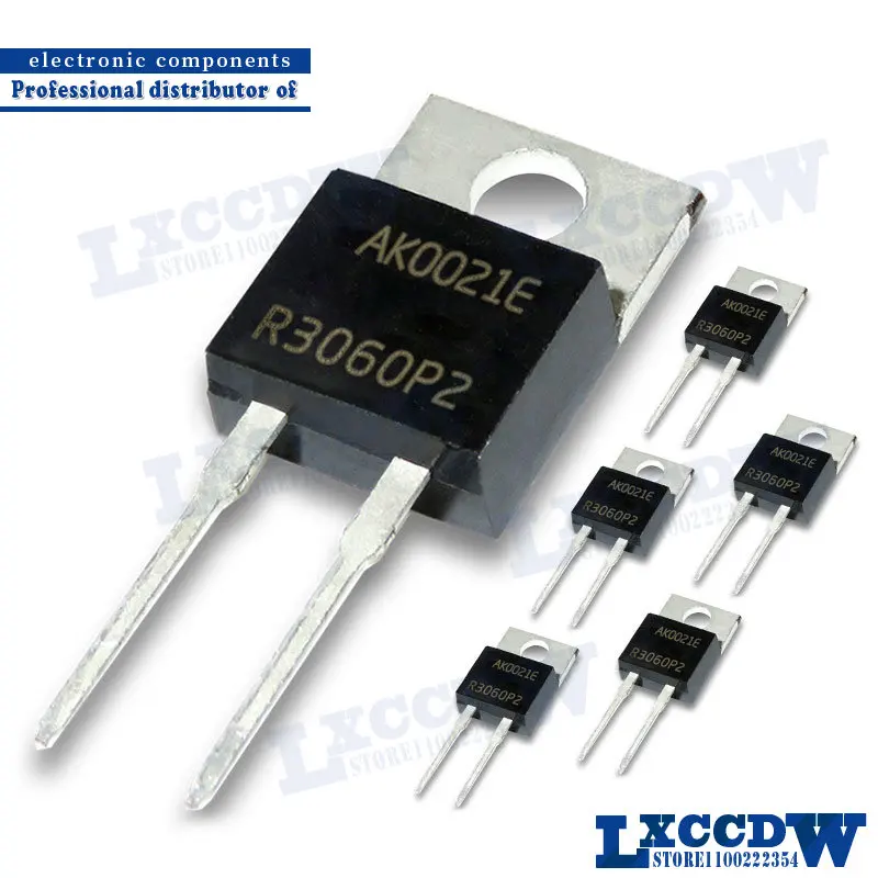 

10 шт. ISL9R3060P2 TO-220 R3060P2 TO220-2 ISL9R3060 600V 30A