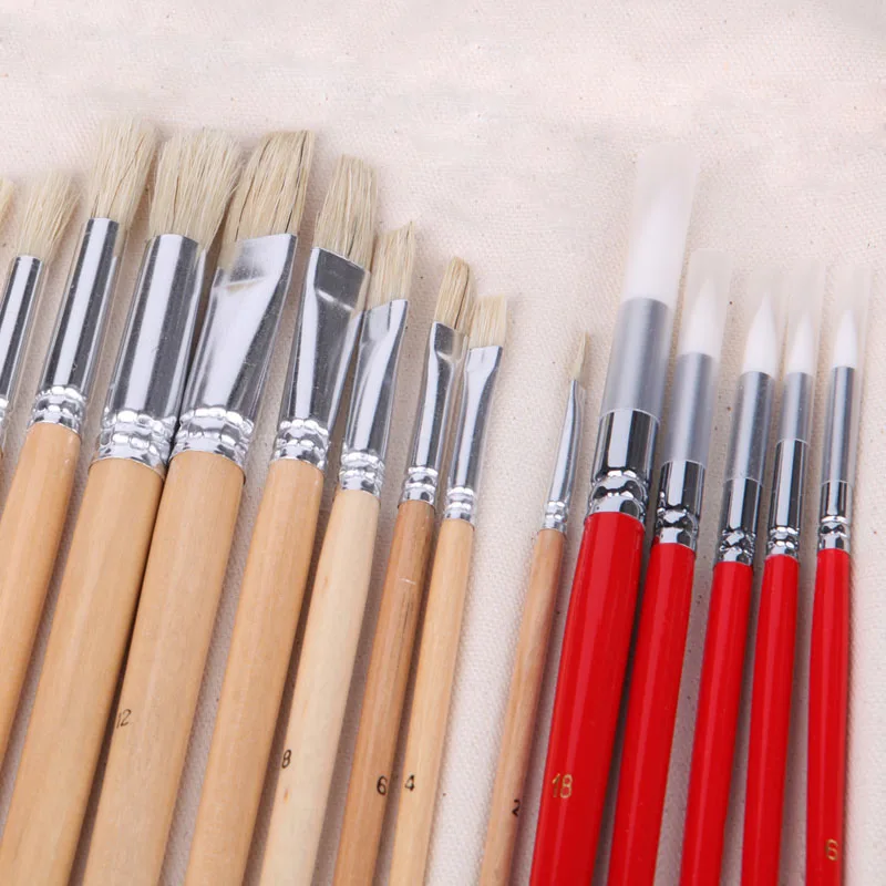 

38Pcs Paint Brushes Art Set For Acrylic Oil Watercolor 3 Style Portable Durble Drop Shipping