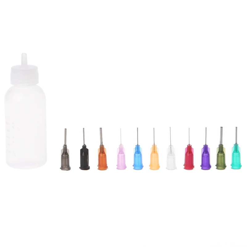 

30ml Dispensing Dispenser Bottle For Rosin Solder Flux Paste with 11 Needles Drop Shipping