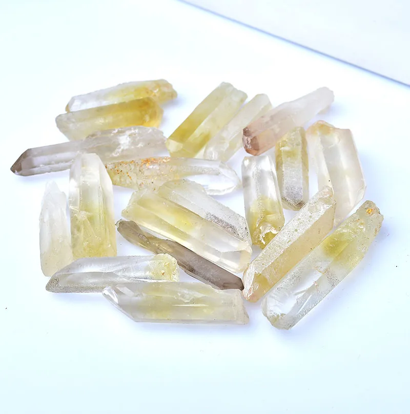 50-100 г натуральный кварц цитрин точечный лечебный камень призмы обелиск здоровое