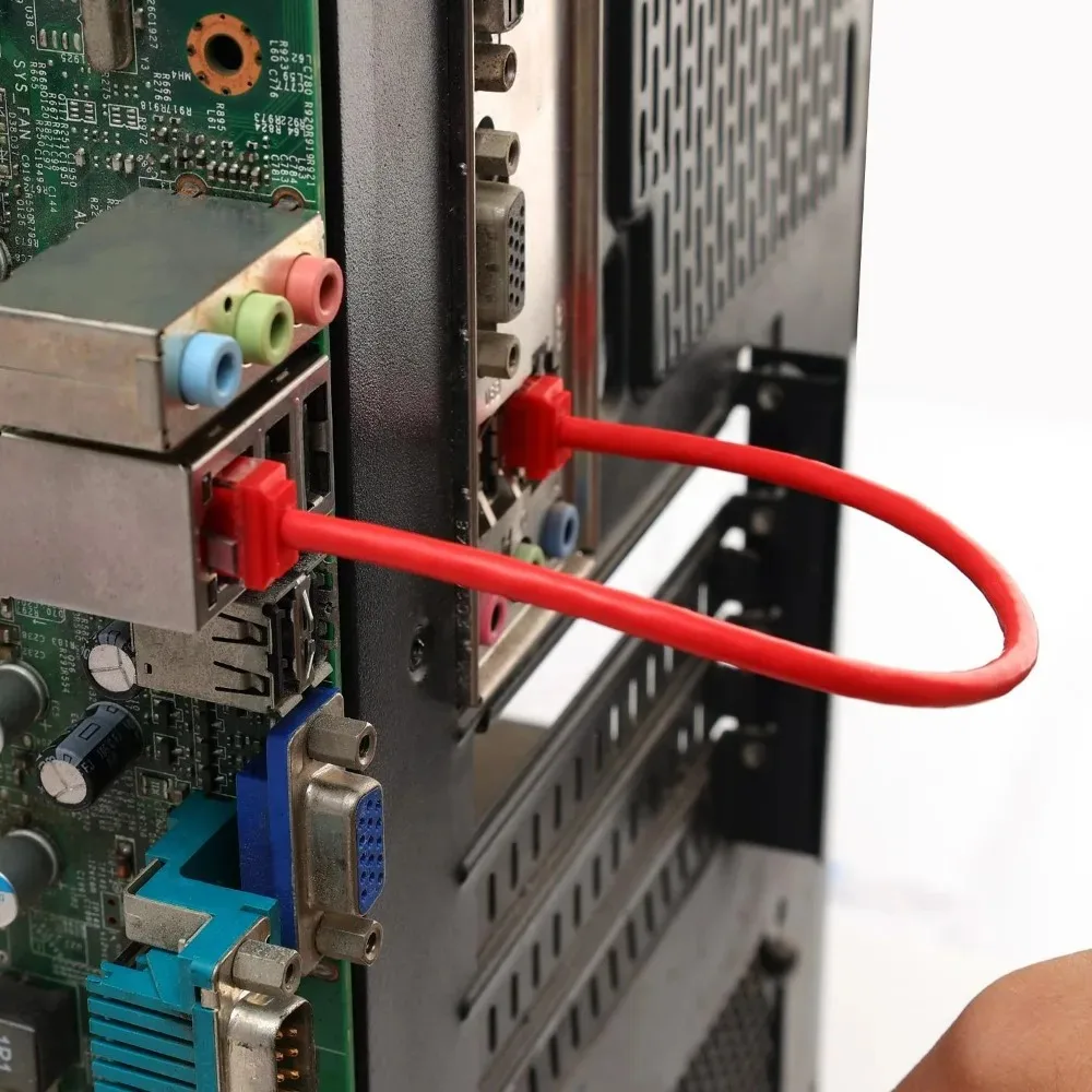Фото Высокоскоростной сетевой патч-корд Cat 6A/Cat6 RJ45, 0.1-0.3 м, для интернет-модемов и роутеров, короткий, 10 Гбит/с, Cat6a №2