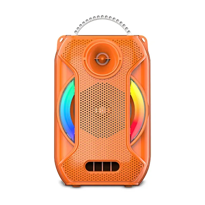 

Wireless Karaoke Speaker With Microphone Macaron Color 4 Inch 8W Loud Stereo Sound Outdoor Speakers Low Frequency RGB Lights