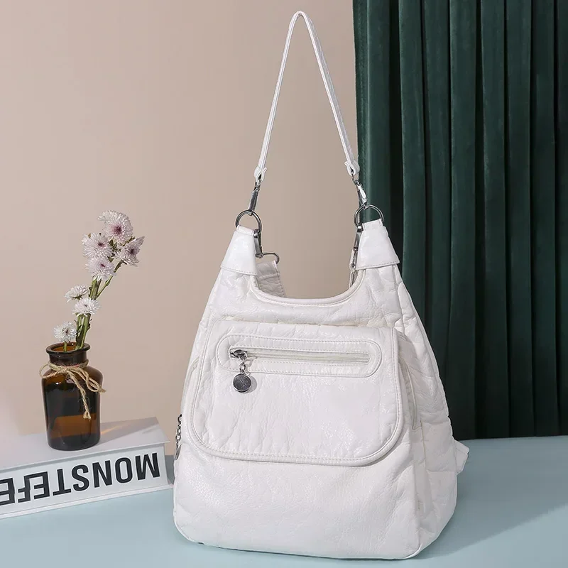 

Teenage Fashion Shoulder School Capacity Girls Leather Multifunctional Bags Bags Backpack Women Large New For Backpack Travel
