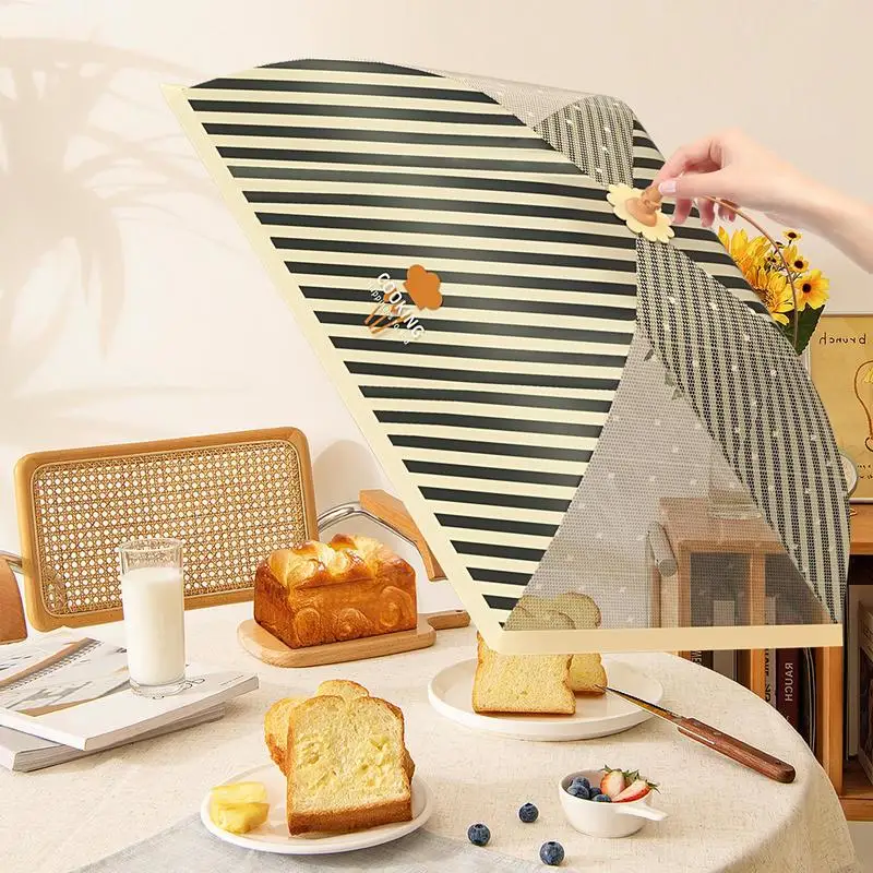 

Mesh Food Cover Foldable Food Mesh Cover Fly Anti Mosquito Pop-Up Food Cover Umbrella Meal Vegetable Fruit For Outdoors Parties