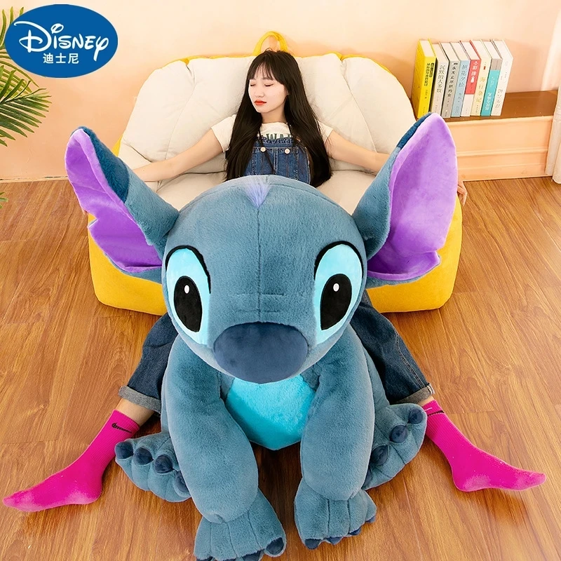 Disney big Size Lilo&Stitch Stuffed Plush Doll toy Cartoon Kawaii Animal Couple Sleeping Pillow Soft Toy For kids Gift