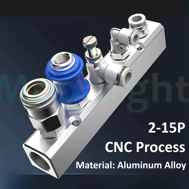Дистрибьютор пневматического источника воздуха 1/4 дюйма 1/2 bsp многолинейный