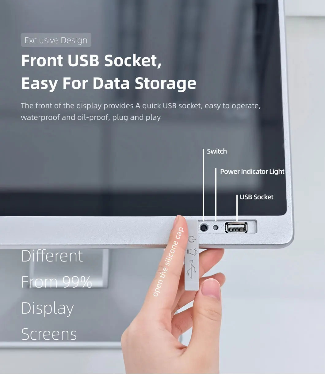 Фото ZXY 15,6-дюймовый EtherCAT P-CAP Touch IP65 Встроенная ОС Linux HMI Модель RJ45 LAN Intel I3 В наличии Промышленная безвентиляторная панель P №5