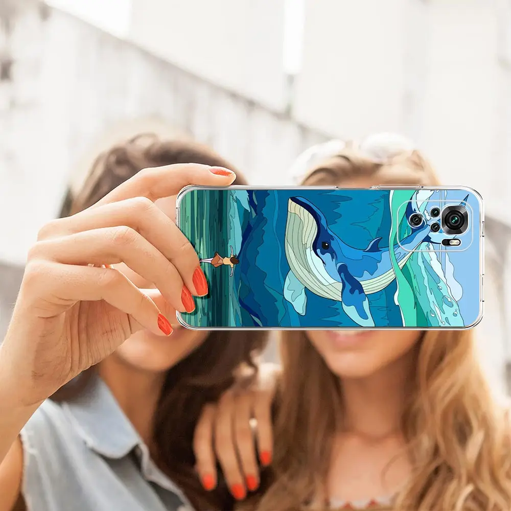 Прозрачный чехол для Xiaomi Redmi Note 13 12 5G 9S 9 8 10 11 Pro 4G 9T 13C 12C 10C 9C 9A 7