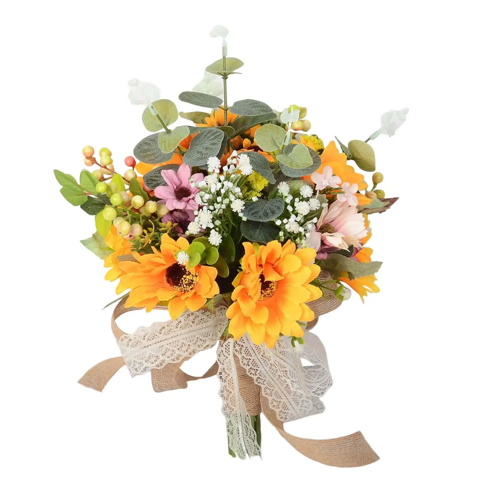 

Wedding Bouquet sun flower Cascading Bouquets for Bridal Shower Decorations