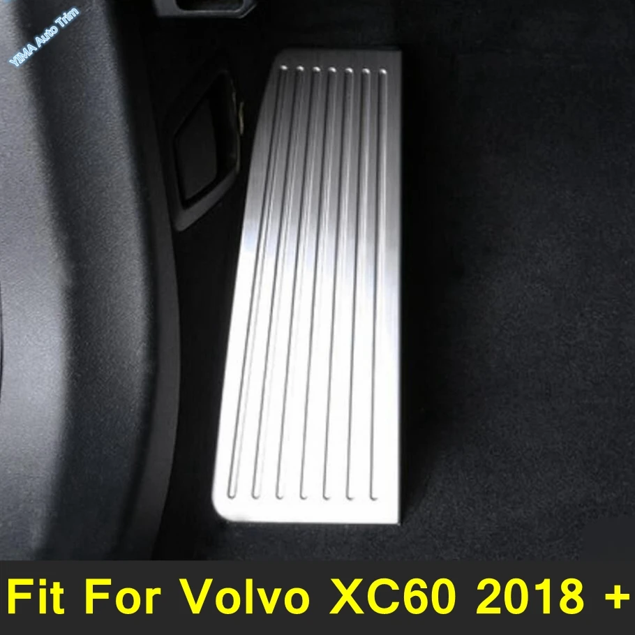 

Нержавеющая сталь для Volvo XC60 2018-2024, автоматический Стайлинг, левая подставка для ног, педаль, нескользящая накладка, рамка, накладка, аксессуары для интерьера