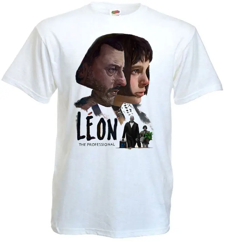 Leon The Professional v6 футболка белый постер фильма все размеры S 5XL