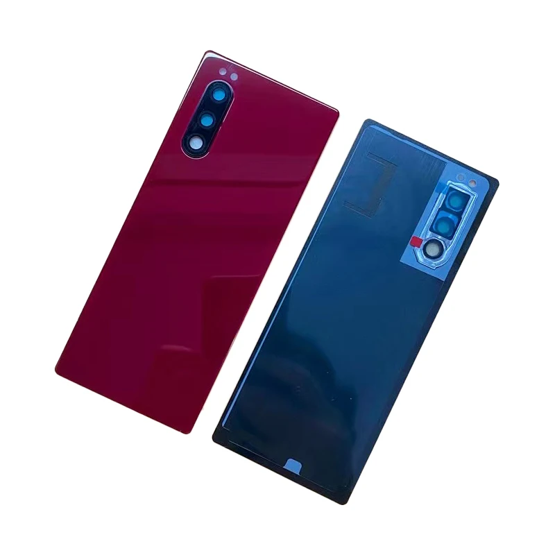 Оригинальная стеклянная задняя крышка для Sony Xperia 5 J8210 J8270 J9210 Крышка батарейного