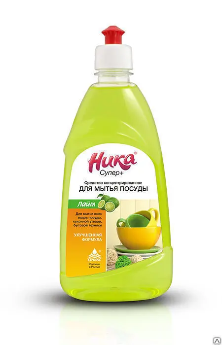 НИКА СУПЕР ПЛЮС Средство концентрированное для мытья посуды улучшенная формула