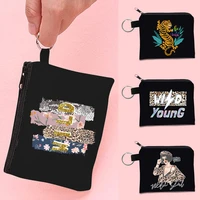 zipper wallet girl boy mini coin purse unisex wild pattern card package women handbag organizer pack fashion makeup bags