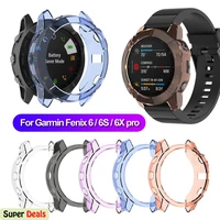 ultra slim protector case for garmin fenix 6s 6x sapphire gps smart watch hollow out soft cover fenix 6 protective bumper shell