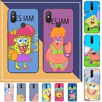 bandai spongebob patrick star phone case for redmi note 8 7 9 4 6 pro max t x 5a 3 10 lite pro