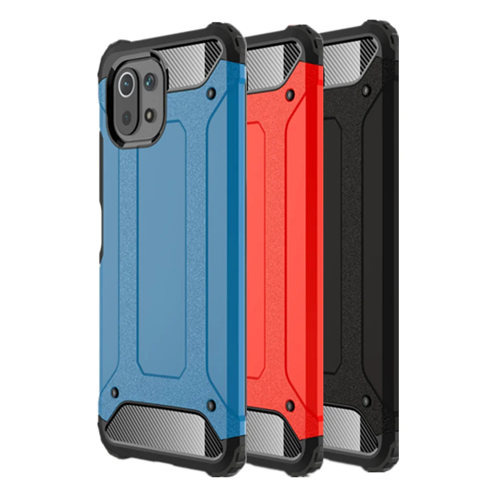 

Mi 11 Lite For Xiaomi Mi 11 Pro Case Hybrid Rugged Armor Silicone Cover For Xiaomi Mi 11 Ultra Mi11 Lite 11i 5G Shockproof Capa