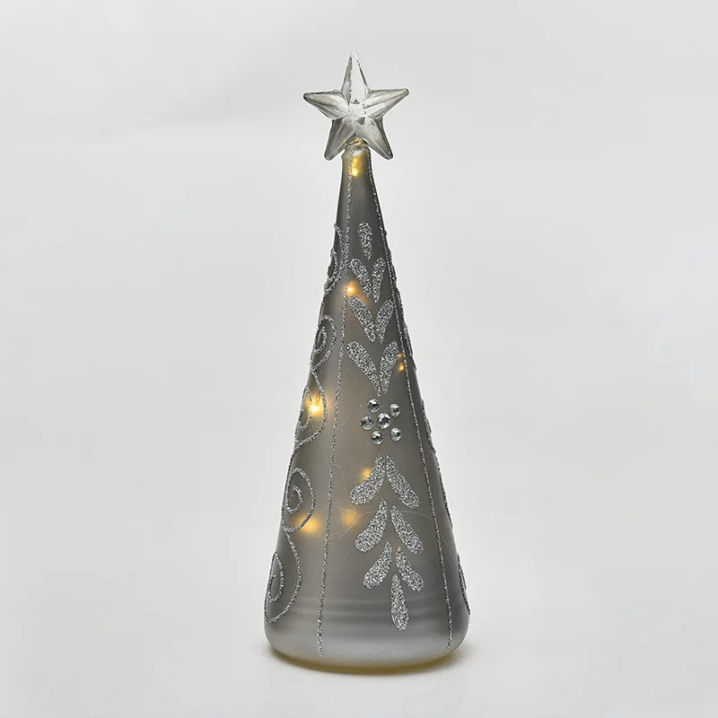 Бесплатная доставка 6 шт./упаковка стеклянный Ангел с серебряной росписью