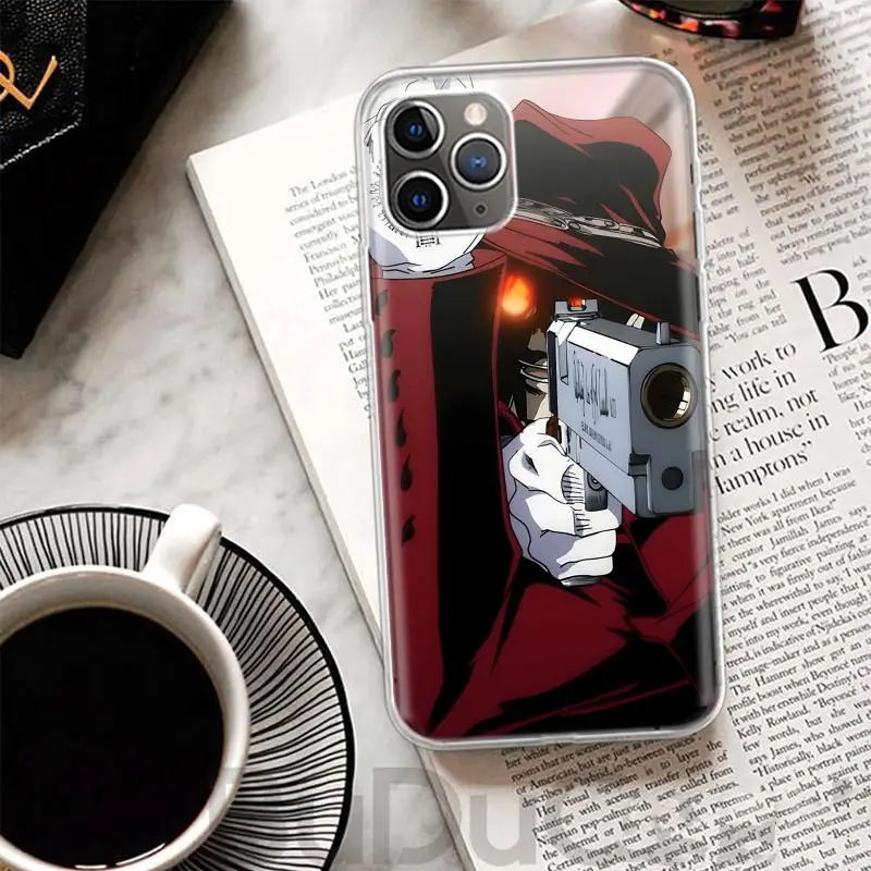 Чехол A-Alucard Hellsing Anime для iPhone 16 15 Pro Max 14 Plus 13 12 Mini 11 Apple Phone Case X XS XR 7 8 + чехол с