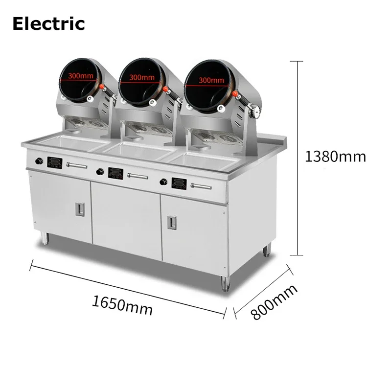 Коммерческая кухонная машина барабан из нержавеющей стали 304 сковорода с