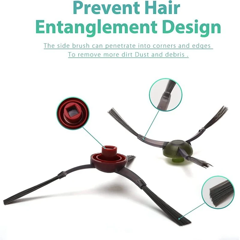 Запасные части основная щетка боковая HEPA-фильтр совместимый для Ecovacs T9 T8 T8max T8AIVI