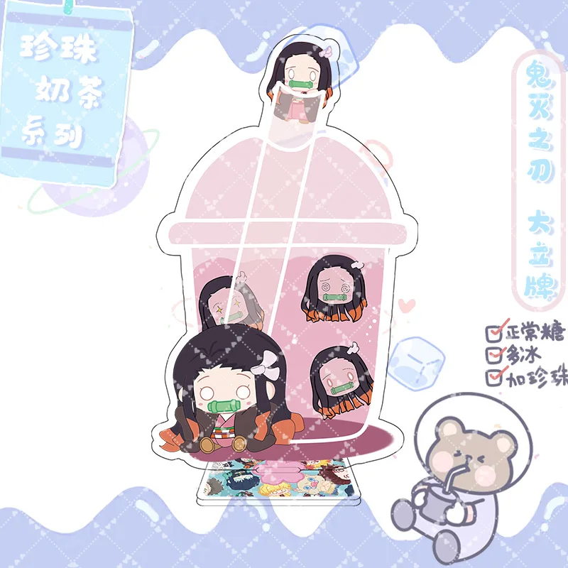 

1PC Cosplay Anime Demon Slayer Kimetsu no Yaiba Acrylic Stand Figures Model Cute Desk Decor Ornaments Cake Topper Fan Collection