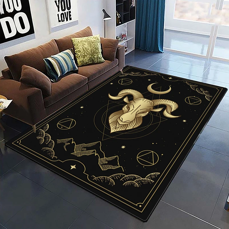 

Rug Retro Horoscope Elements Tarot Mandala Yoga Mat Divination Mat Bedroom Prayer Mat Chair Mat Bedroom Living Room Picnic Rug