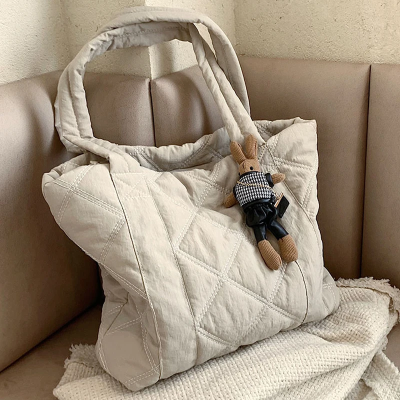 

Весна-лето 2022, нейлоновые сумки через плечо для женщин, большая женская модная мягкая сумка через плечо для покупок, ручная сумка высокого к...