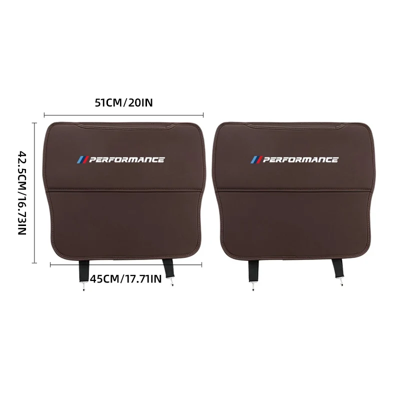 PU Leather Anti-Kick Pad for For BMW 3 5 7 Series X1 2 3 4 5 6 G30 G38 F10 F34 G20 F48 F49 F39 G11 G12 F15 F16 6GT F32 Accessori