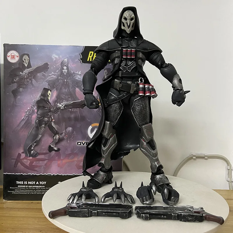 

Hot Toy Hero Overwatch Action Figure Reaper Gabriel Reyes Blackwatch Tracer Lena Oxton Anime Model Toys Doll Ornaments 28cm