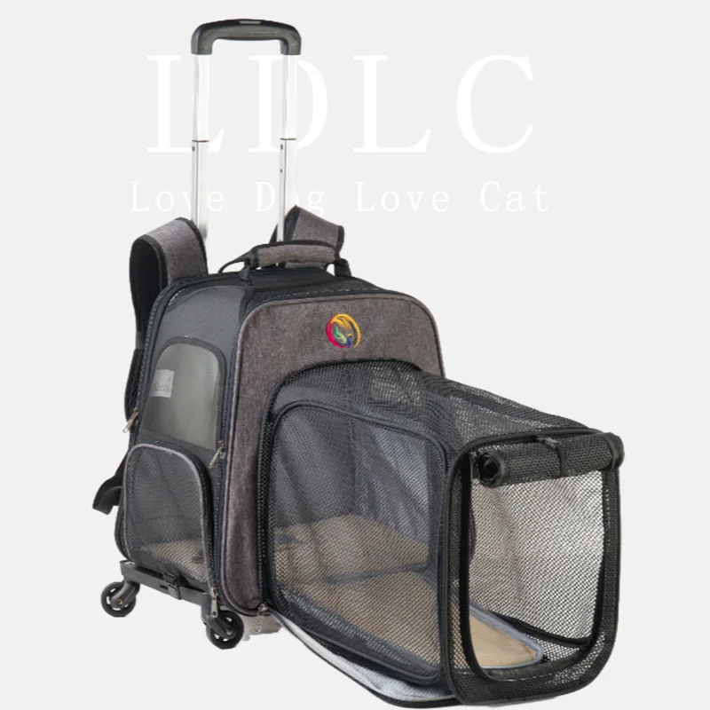 

Pet Trolley Case Dog Cat Travel Transport Bag Backpack Kitten Bag Portable Handbag Puppy Transport Bag Dog Carrier Cat Cage