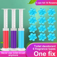 flower aromatic toilet gel toilet deodorant cleaner toilet fragrance remove odors and leave no traces cleaning tools