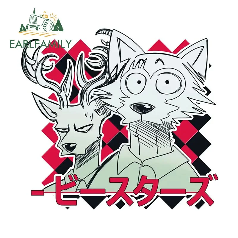 

EARLFAMILY 13 см x 12,1 для пушистых аниме волк автомобильные наклейки водонепроницаемые авто наклейки аксессуары JDM лобовое стекло забавный декор