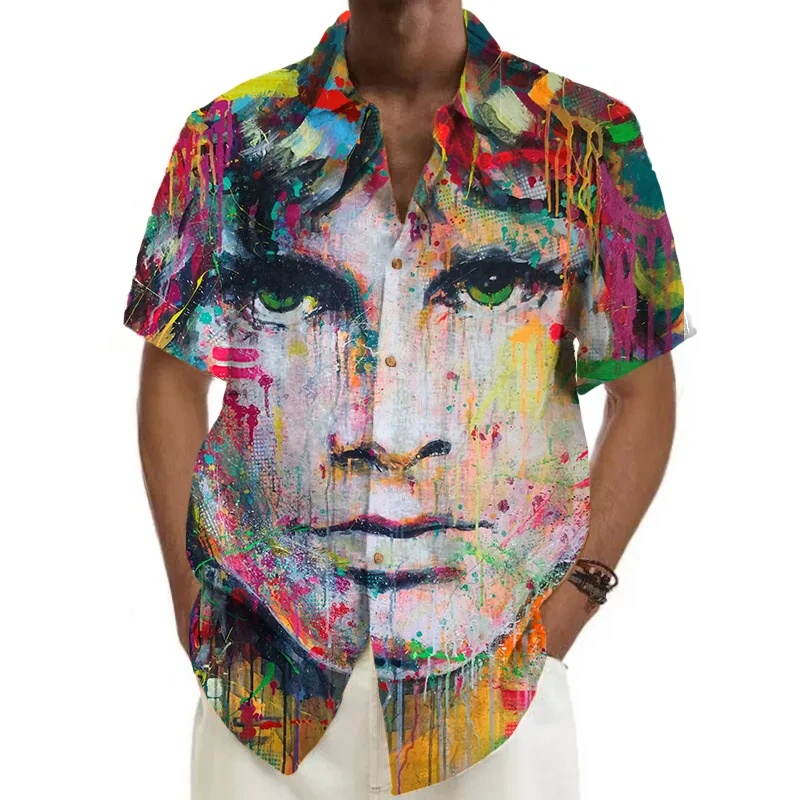 

Новинка 2023, обязательная рубашка, Цветочная Сексуальная рубашка, Пляжная женская рубашка, мужские и женские рубашки, китайские трендовые рубашки