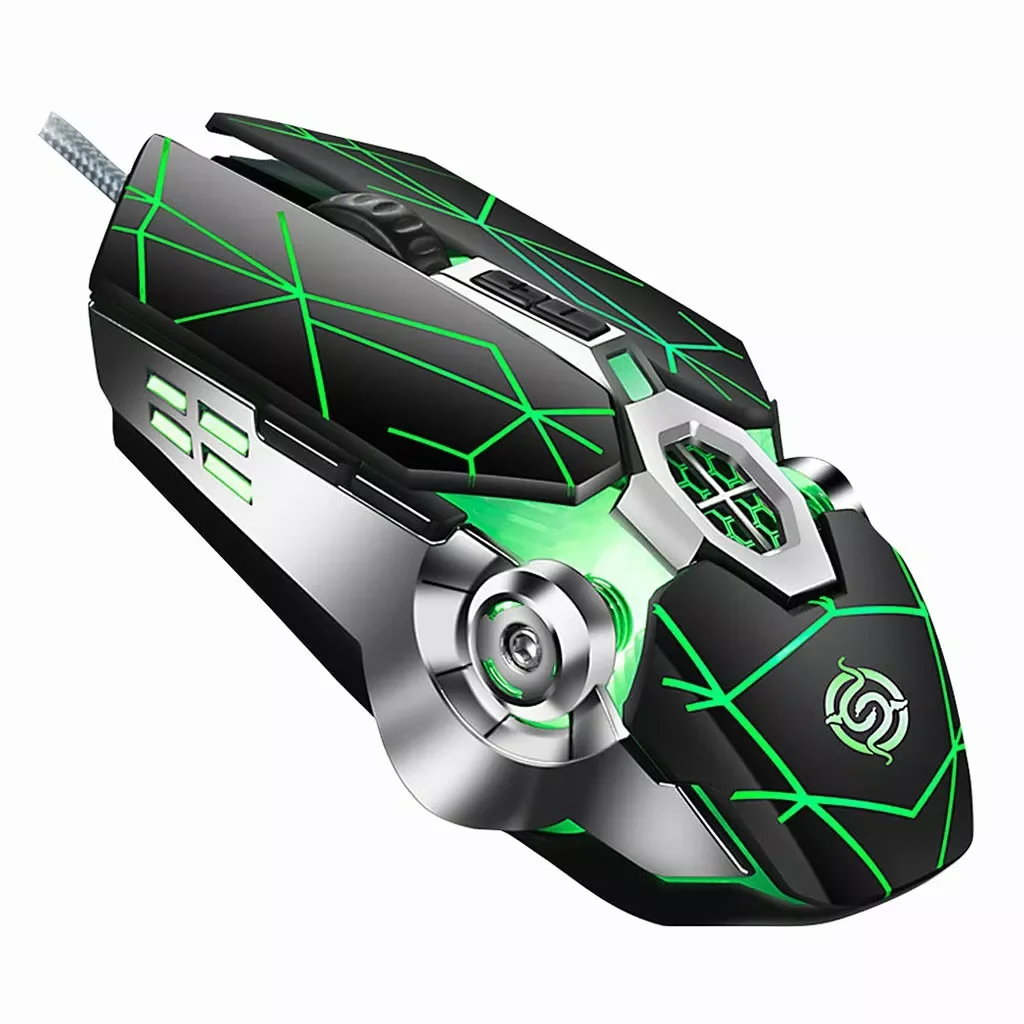 

Ergonomically Wired Gaming Mouse Brilliant LED Lights 7 Keys 4000DPI USB Desktop Computer Mouse Mice For PC Gamer 429#2
