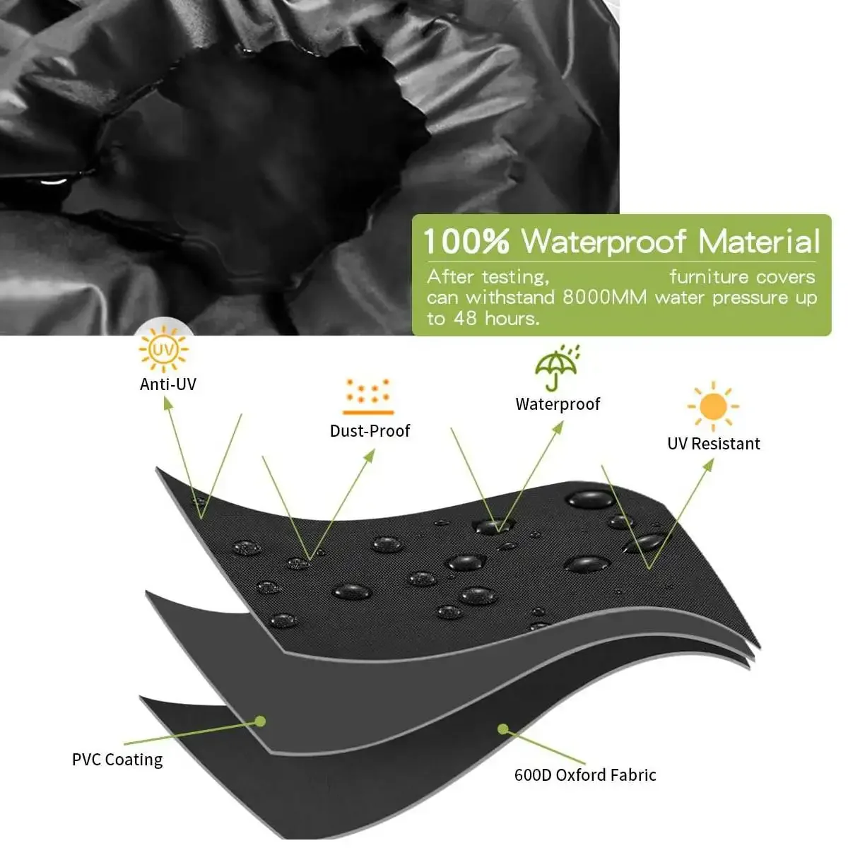 Чехол для телефона 600D защита от дождя и пыли Защитные чехлы садового дивана