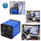 Цифровой микроскоп Full HD 16MP HDMI видеокамера HDMI USB с одновременным выходом увеличительное стекло TF чип памяти PCB ремонт пайки