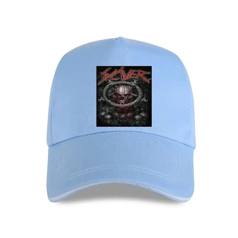 Футболка 2022 SLAYER "DRIPPING SKULL" черного цвета, официальный новый металлический товар для взрослых с нанесением крови на 100% хлопке для мужчин по низкой оптовой цене.