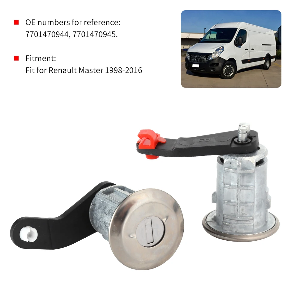 Цилиндр для левой и правой двери с 2 ключами 7701470944 подходит Renault Master 1998 &amp #8209