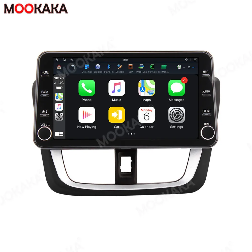 

Автомобильное радио Carplay Android для Toyota YARISL VIOS 2014-2016 GPS-навигация мультимедийный плеер сенсорный экран стерео головное устройство