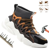 safety shoes mens lightweight work boots steel toe cap working shoes indestructible male anti puncture work shoes men