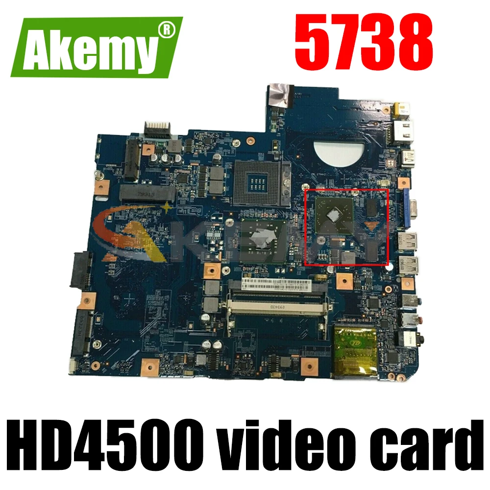 

AKEMY MBPKE01001 MB.PKE01.001 48.4CG07.011 Mainboard For acer aspire 5738 Laptop motherboard DDR2 ATI HD4500 video card