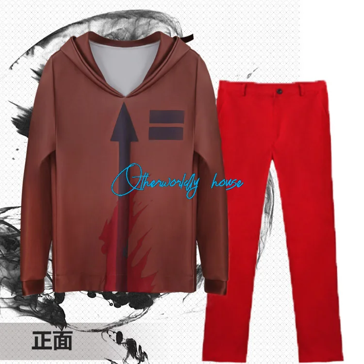 Костюм для косплея ангелы смерти красное пальто и штаны ролевых игр на Хэллоуин