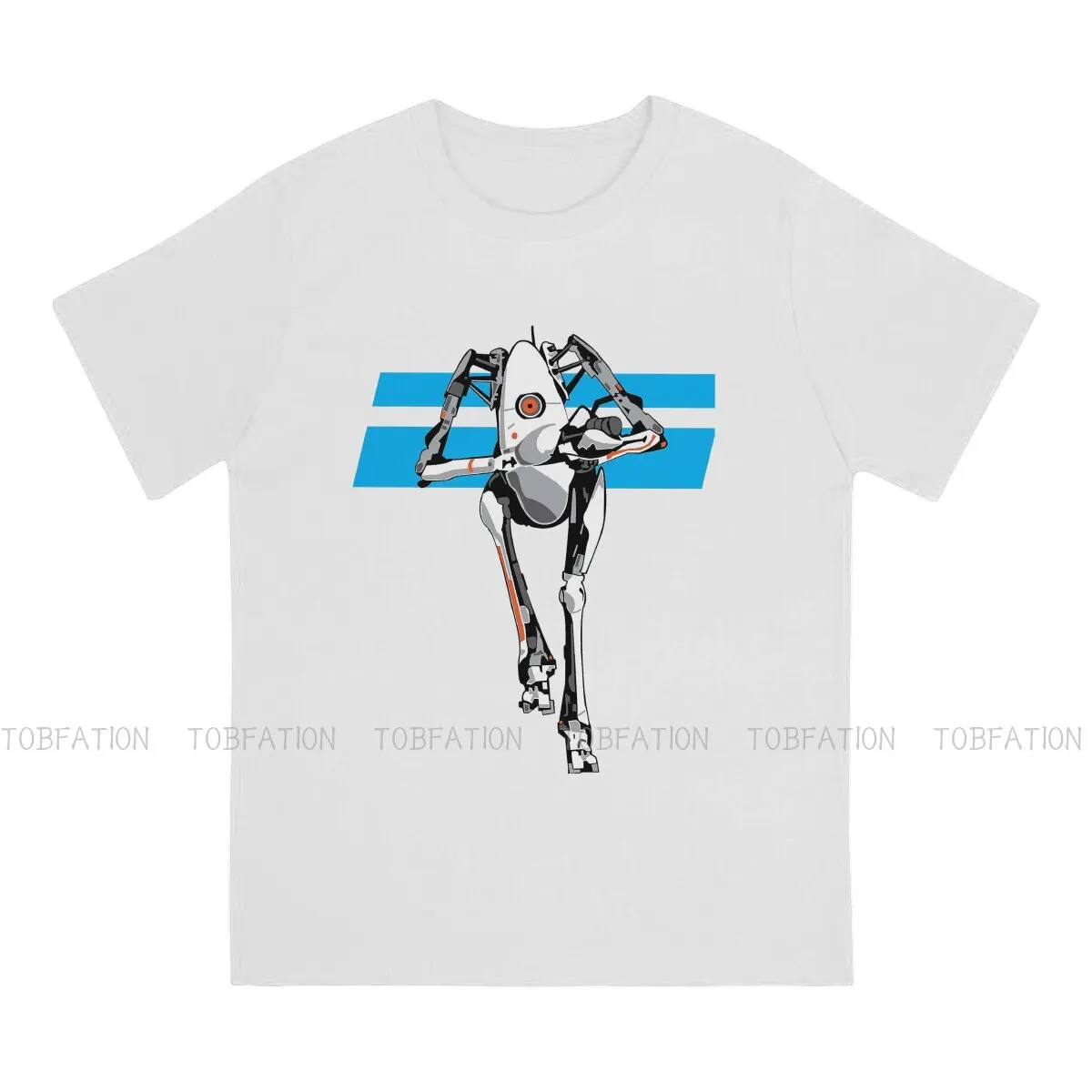 Высокие модные футболки с роботом портал ФПС Игра Головоломка для мужчин