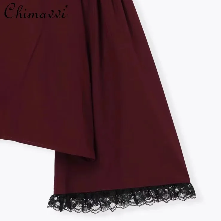 Кружевная рубашка Ji с рукавами и бантом в японском стиле больших сердец Новинка