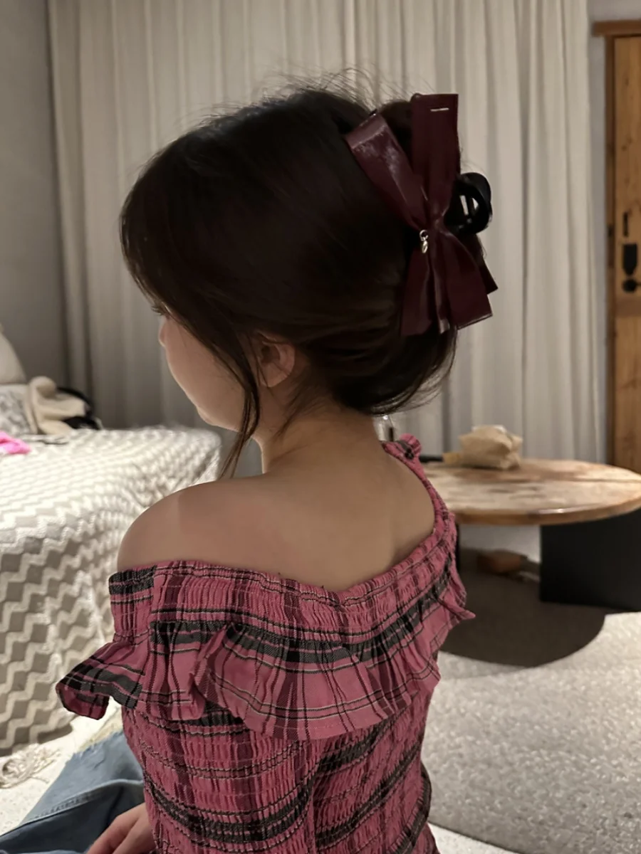 Корейская серия милая крутая ручка с бантом зажим в виде акулы кожаный