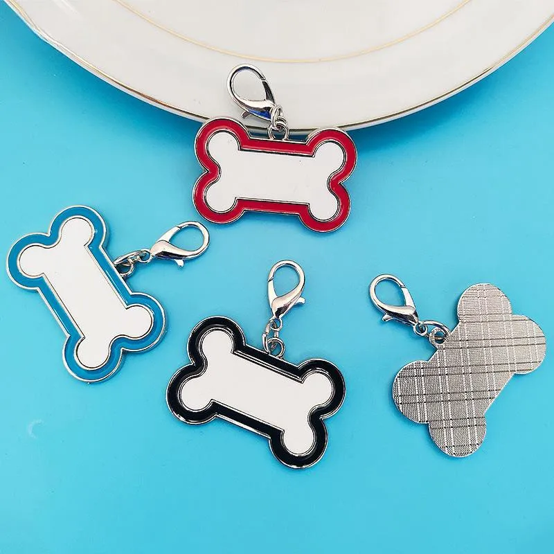 Персонализированные сублимационные подвески в форме кости/лампы собачьи бирки
