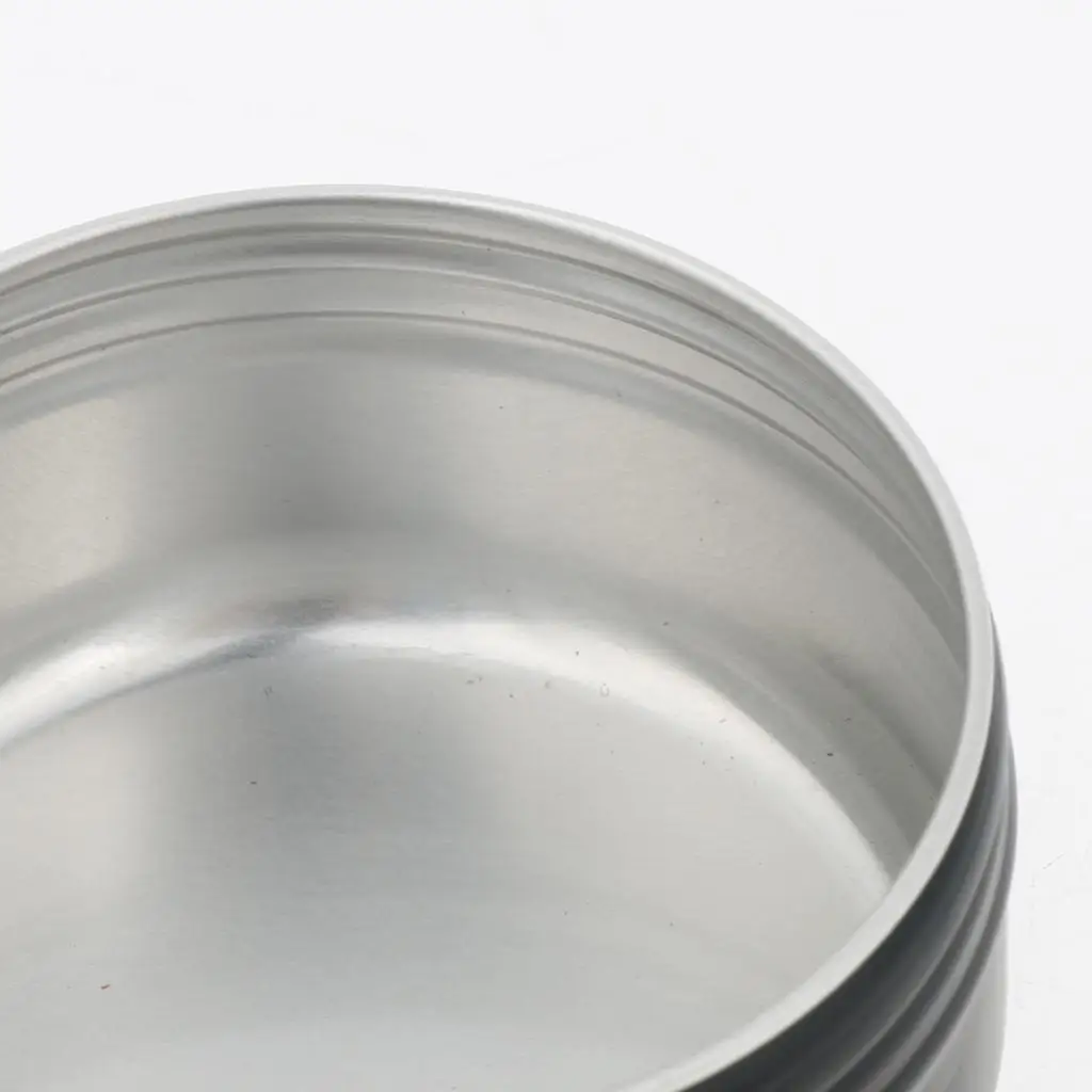 10-шт. алюминиевый контейнер для бальзама губ в жестяной банки с черной винтовой