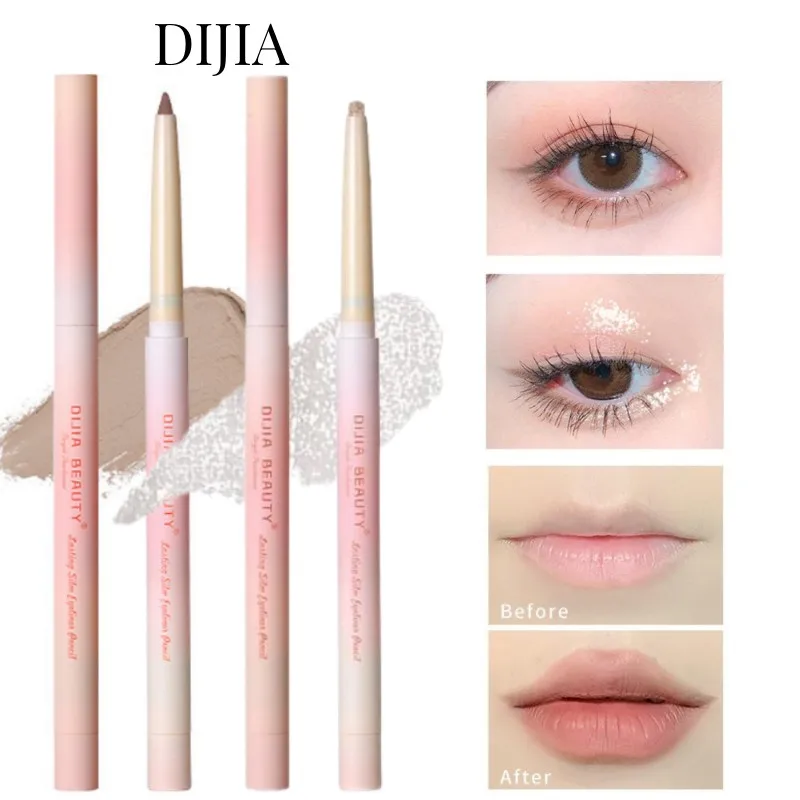 

DIJIA Matte Shadow Double Head Highlight Eyeliner Gel Outline Natural Eye Makeup Brighten Eye Shadow Enlarge Your Eyes 0.2G