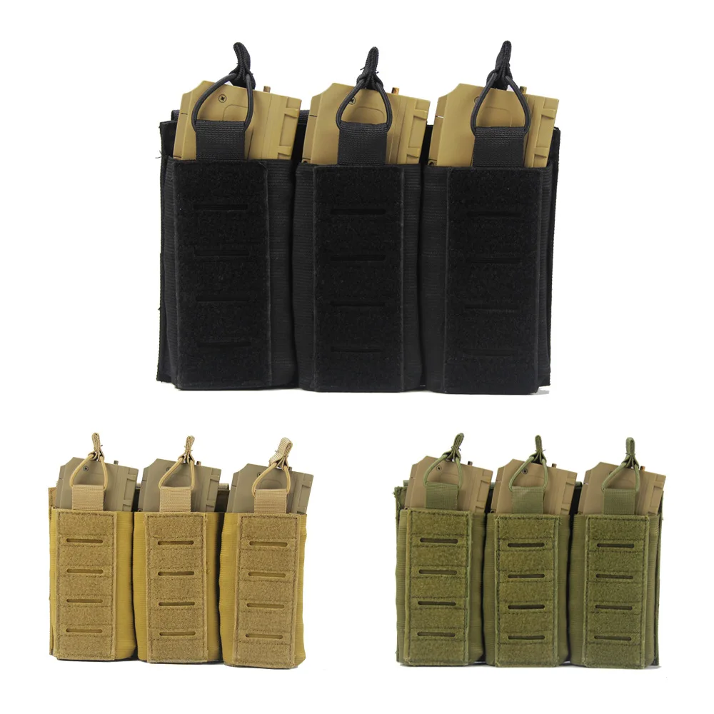 

Military Three Connection M4 Cartridge Sleeve Nylon Tactical Cartridge Clip Bullet Pouches Outdoor Molle Hunting Accessories